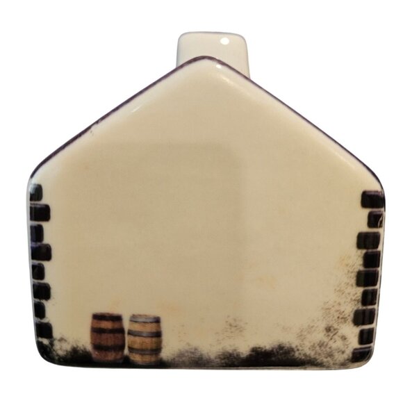Village Pub Irish Scottish Ceramic Turf Peat Incense Burner Building ONLY Damage - Picture 4 of 9